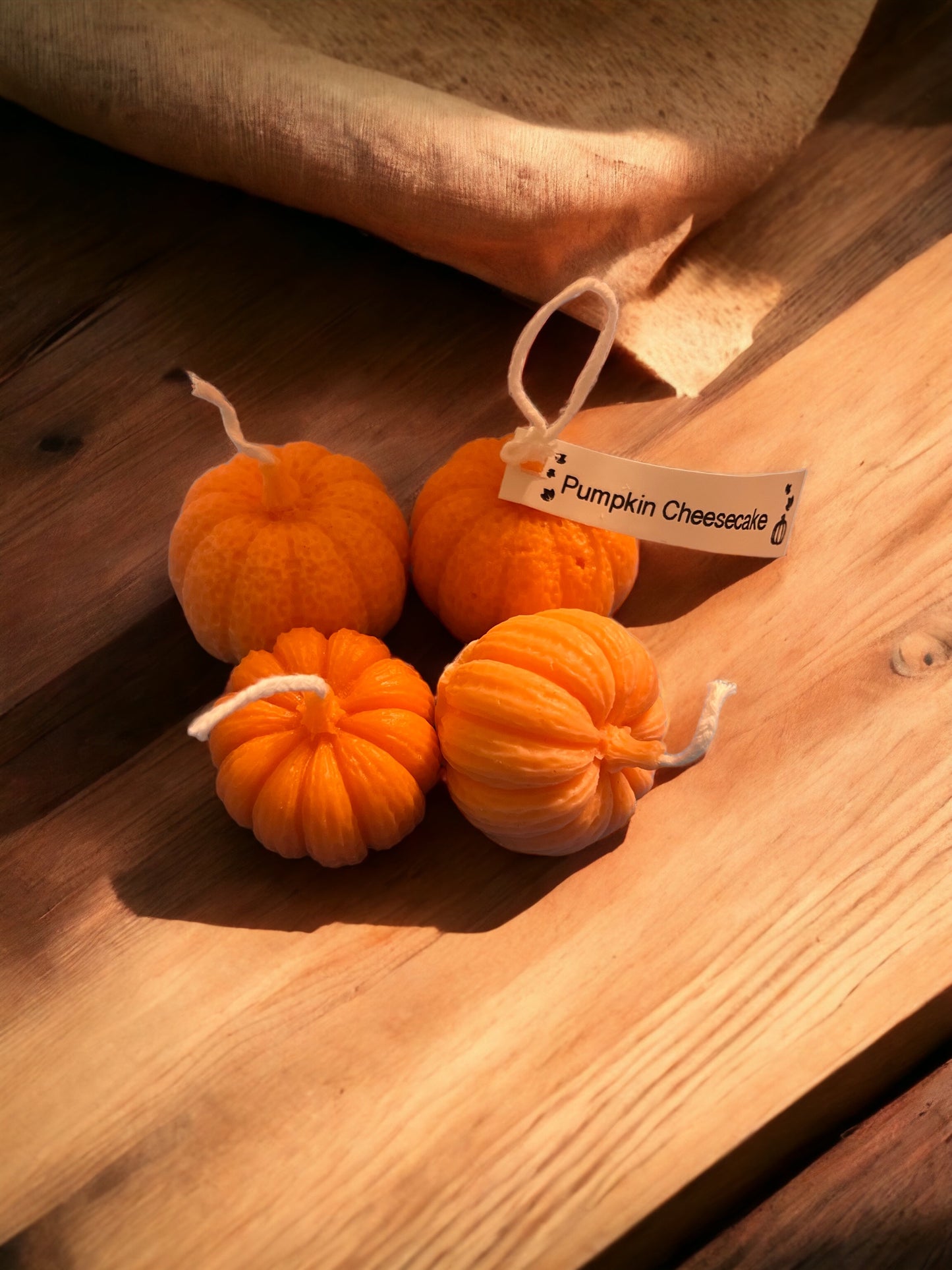 Mini Pumpkin Cheesecake Candles