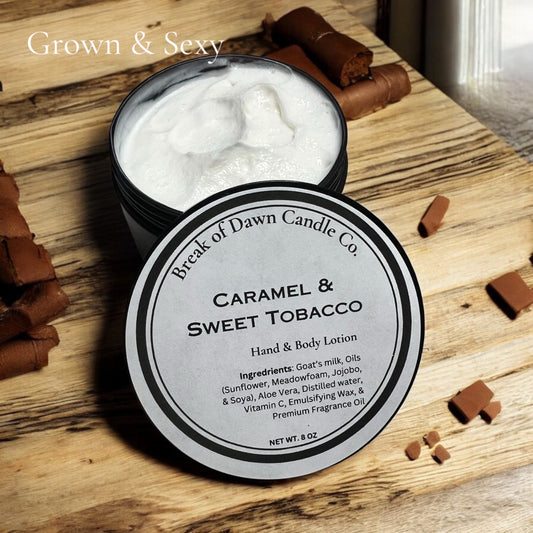 Caramel & Sweet Tobacco Hand and Body Lotion